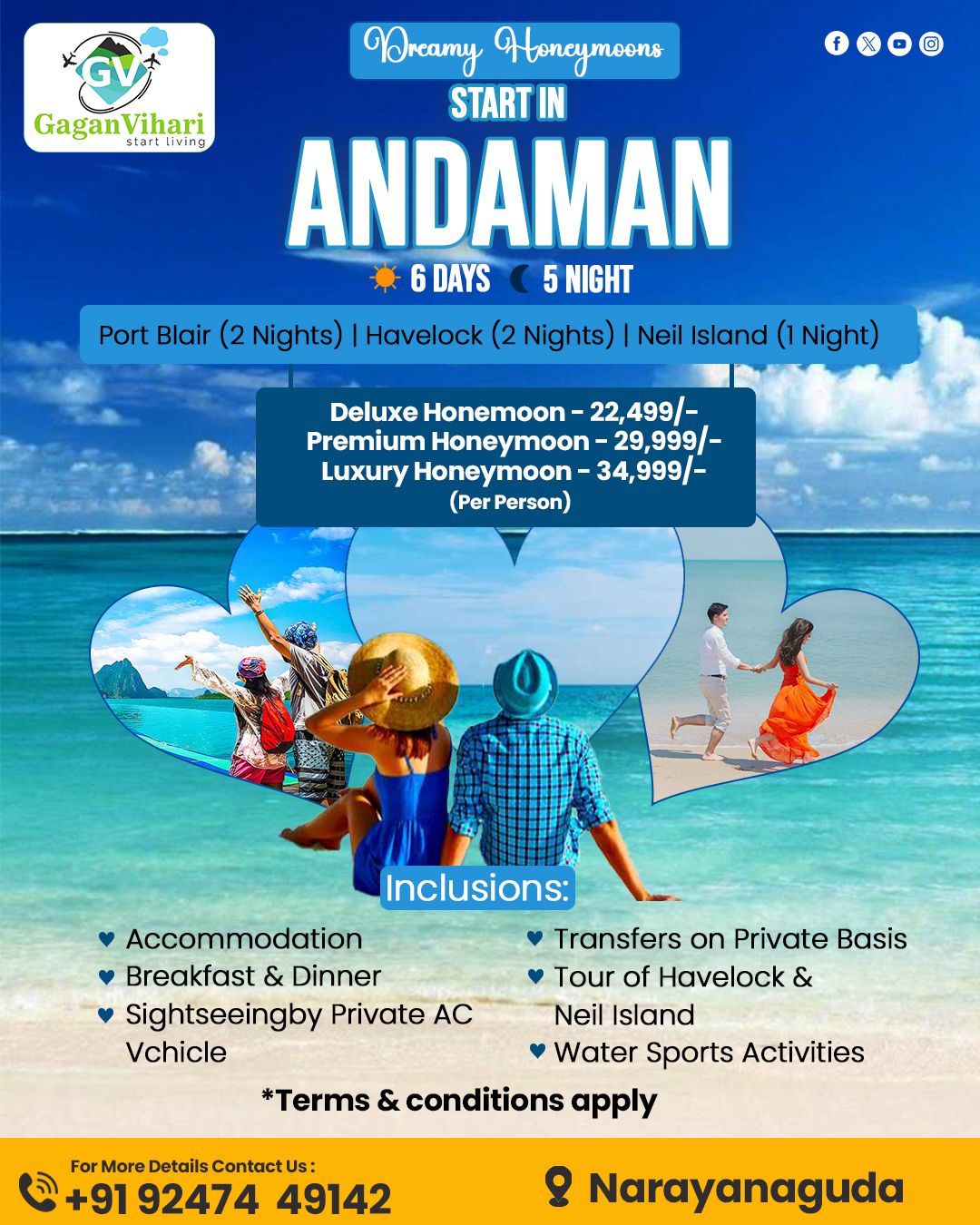 Dreamy Honeymoon in Andaman